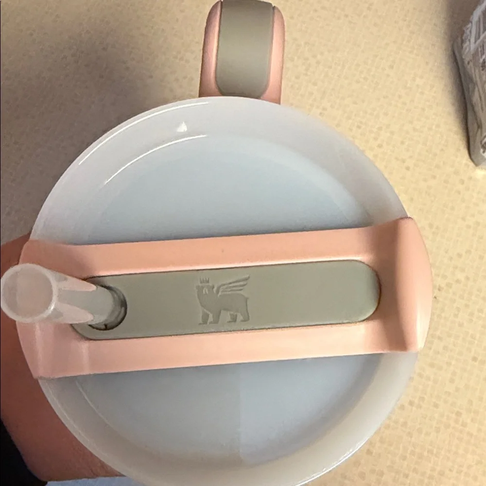 Stanley Blush Pink Travel Mug with Handle - Picture 2 of 2